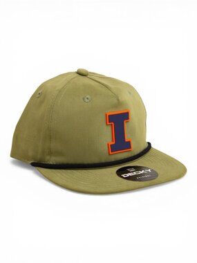 Illinois Fighting Illini Navy 3D Classic Rope Hat- Loden/ Black